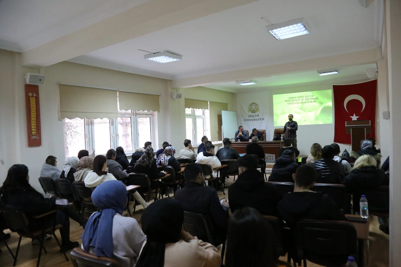 “KÜLTÜR MANTARI YETİŞTİRİCİLİĞİ VE SEKTÖREL GELİŞİMLER” İSİMLİ KONFERANS 